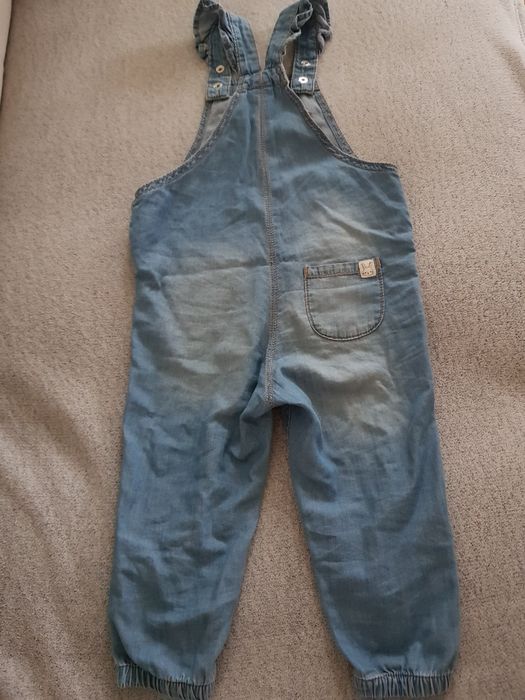 Ogrodniczki miekki jeans H&M 86 super stan, regulowane