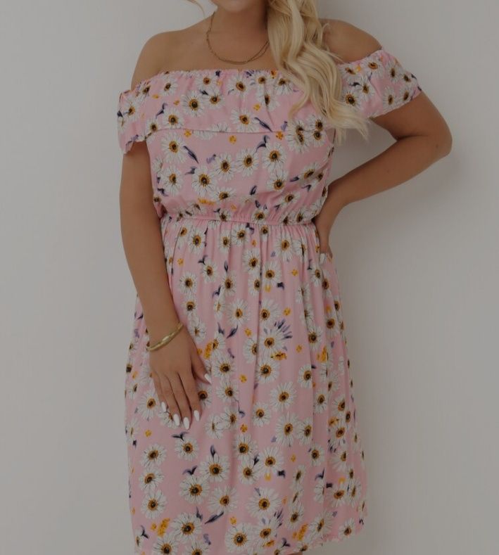 NOWA sukienka jasnoróżowa, M/XL