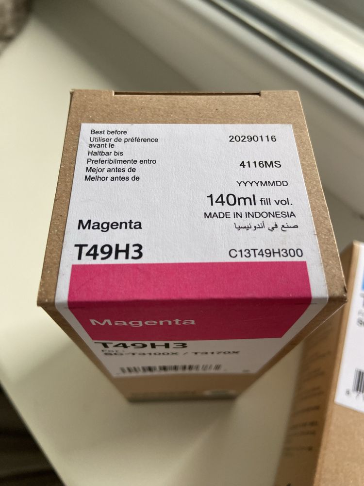 Фарба для принтера Epson 140мл, оригінальна