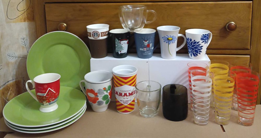 Чашка тарелка Maestro блюдо эмалированое стакан Starbucks Tunnocks