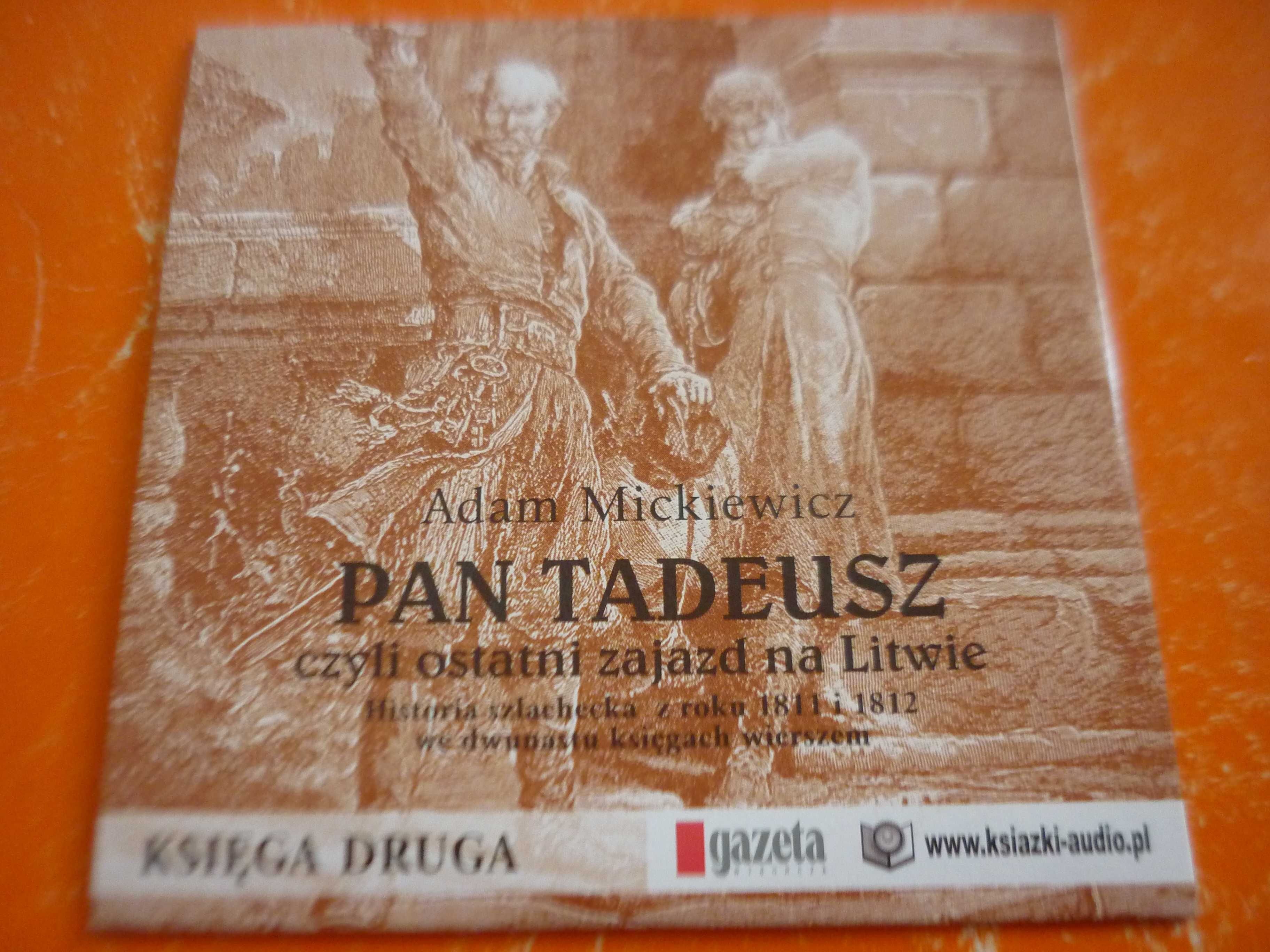 Audiobook Adam Mickiewicz "Pan Tadeusz" (Księga Druga) czyta K Globisz