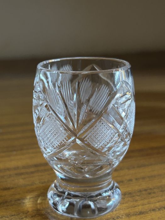 Krysztalowe kieliszki PRL