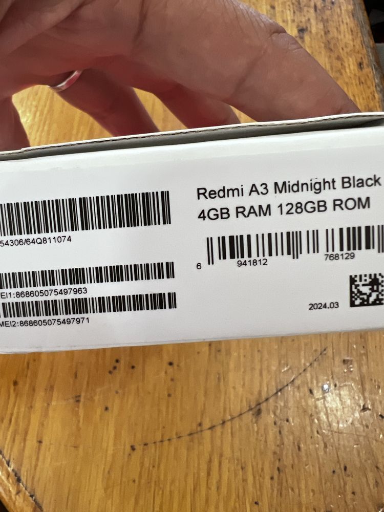 Telemovel Dual Sim Redmi A3 4Gb 128gb Xiaomi - Como novo