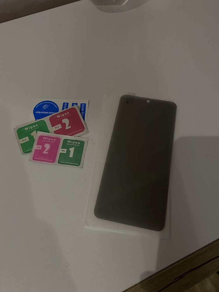 Скло та гідрогелева плівка для Xiaomi Redmi Note 10S «антишпіон»