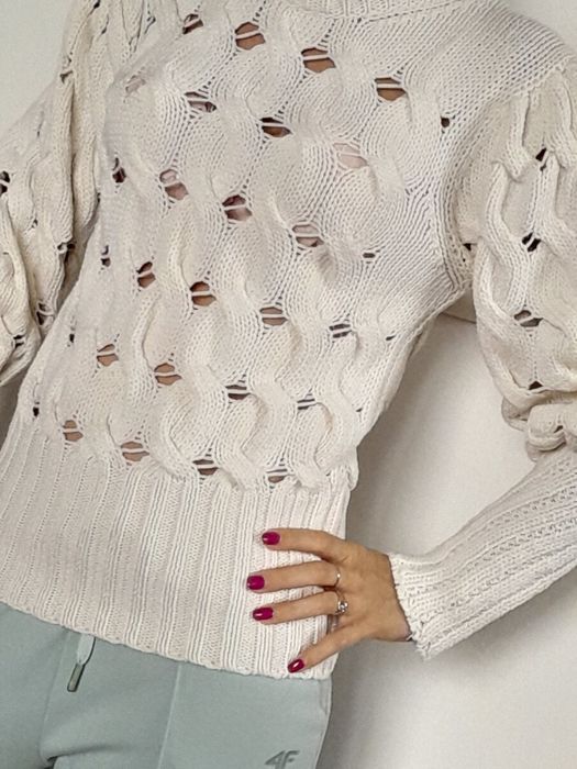 Sweterek rozm s zara z bawełna