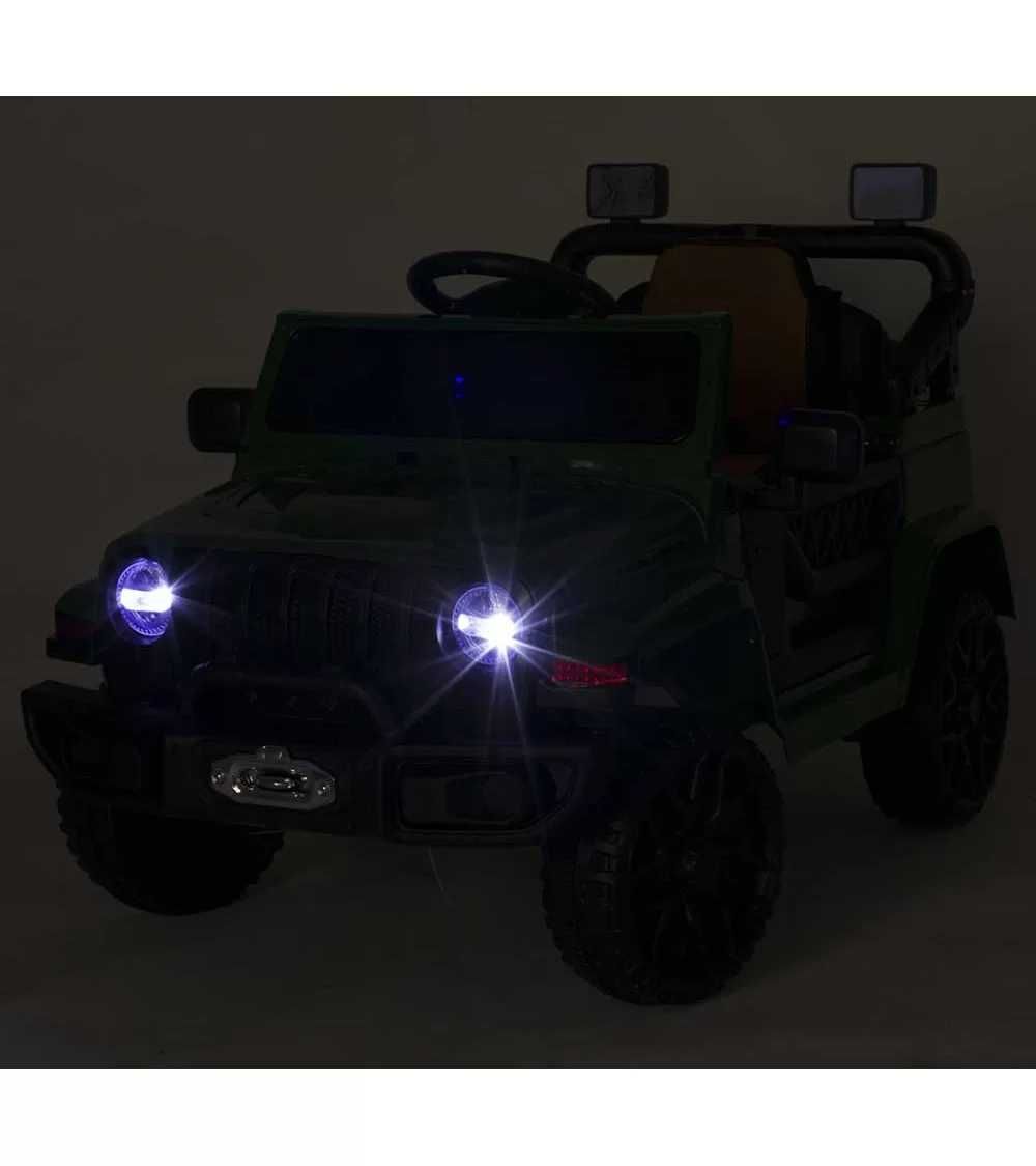 Auto na akumulator dla dziecka Dżip 4×4 skóra pilot, Amortyzatory