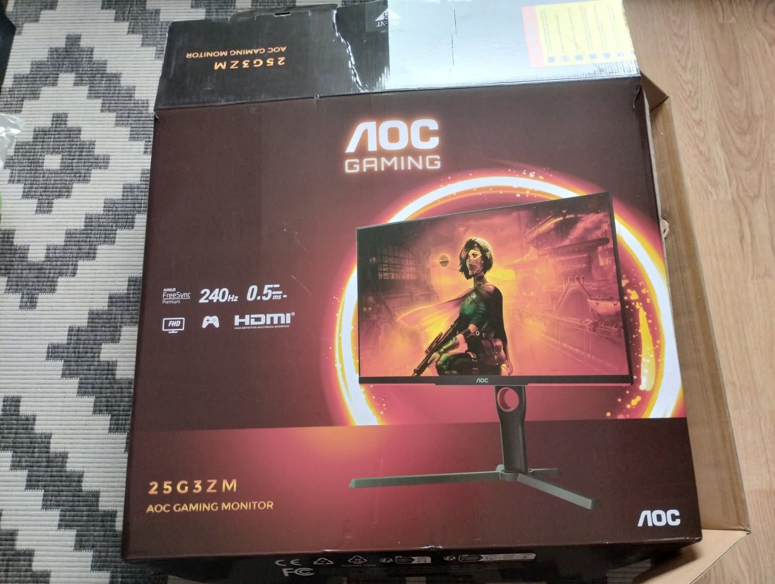 Monitor AOC 25G3ZM na gwarancji
