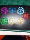 Conjunto os sete chakras