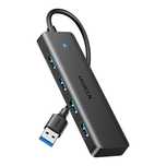 Adapter Ugreen 4W1 25851 Hub Usb-A Do 4X Usb-A (Czarny)