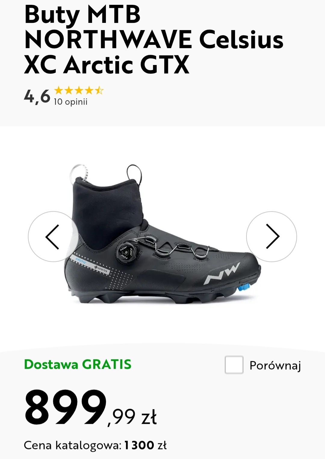 Buty Rowerowe SPD zimowe 44 NORTHWAVE Celsius XC Arctic GTX