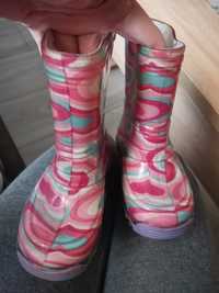 Kalosze buty deszcz 20 21 różowe dziewczęce dziewczęce