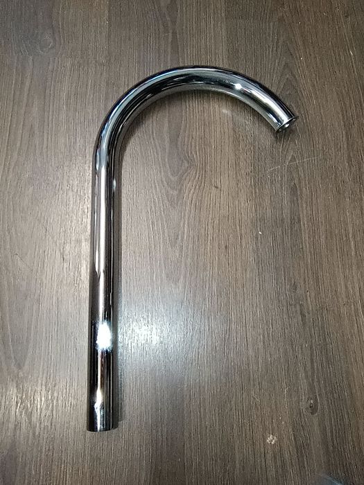 Nowe kolanko wydechu chrom WSK dwuramówka wfm m06