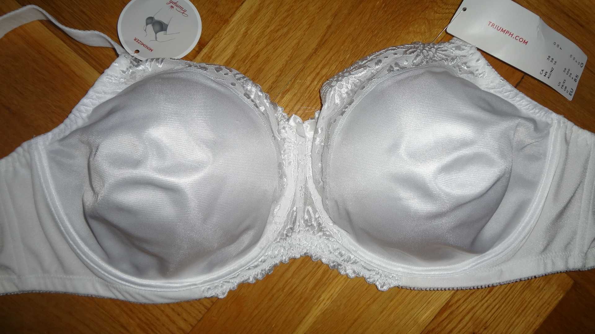 Biustonosz Triumph Ladyform Soft W 85G minimizer, nowy, biały