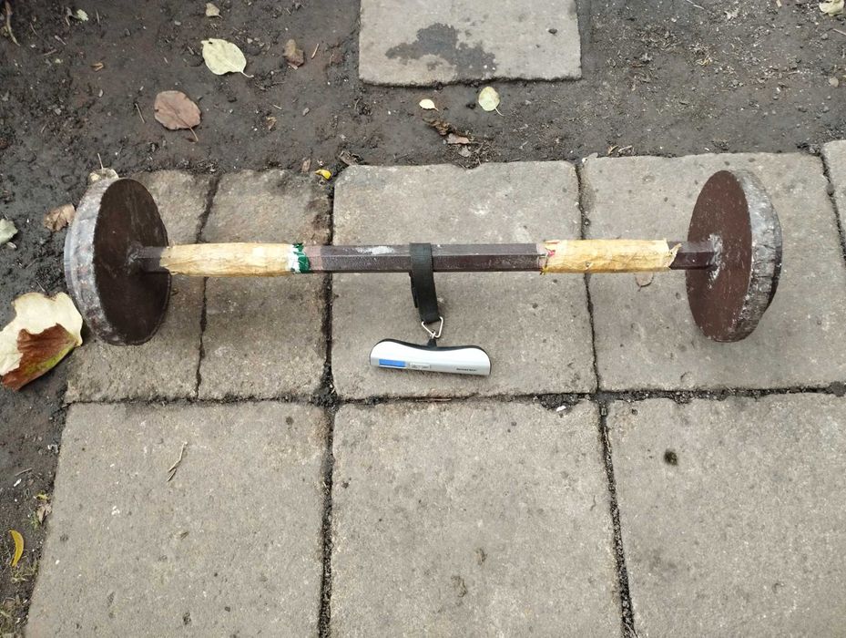 Sztanga - hantel szeroki -24 kg stalowy