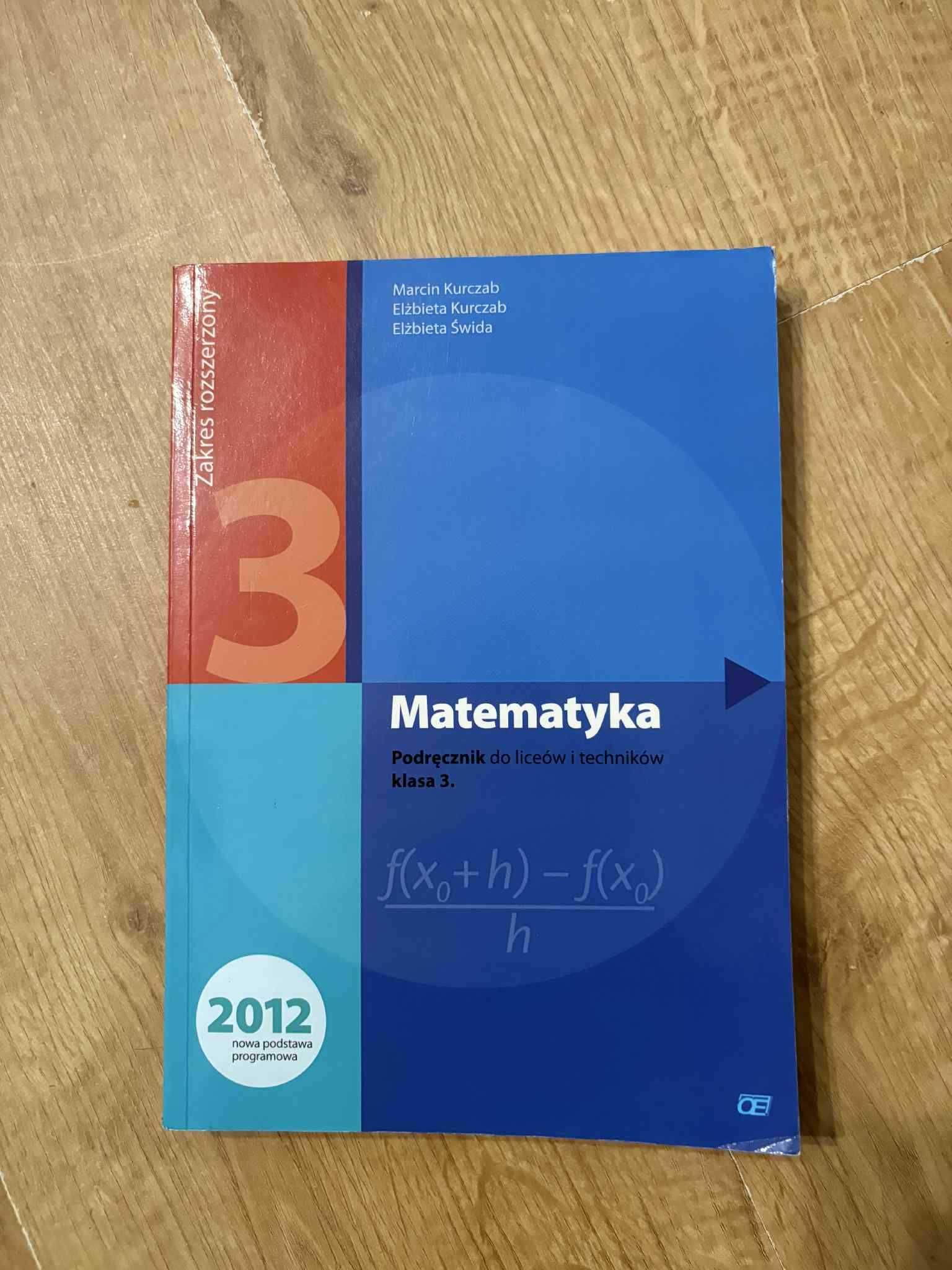 Matematyka. Podręcznik do liceów i techników. Klasa 3.