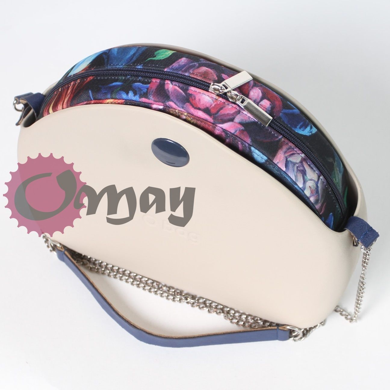 organizer OBAG MOON LIGHT róże kwiaty cudne zamek granatowy wkład OMAY