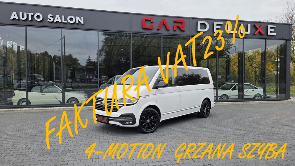 Volkswagen Multivan FV 23% / 4-MOTION / HIGHLINE / Alcantara / Podgrzewana Szyba / Alu 18