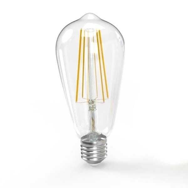 Żarówka LED FILAMENT Vintage Retro Edison ST64 2700k E27 7W Bezbarwna