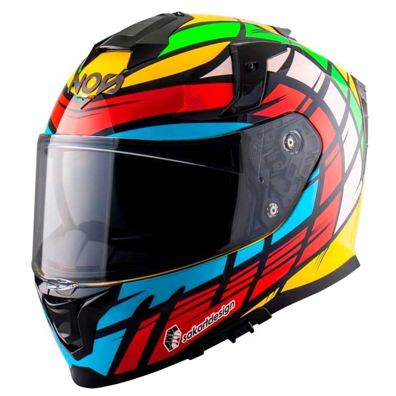 Kask Integralny NS-10, kask motocyklowy z blendą