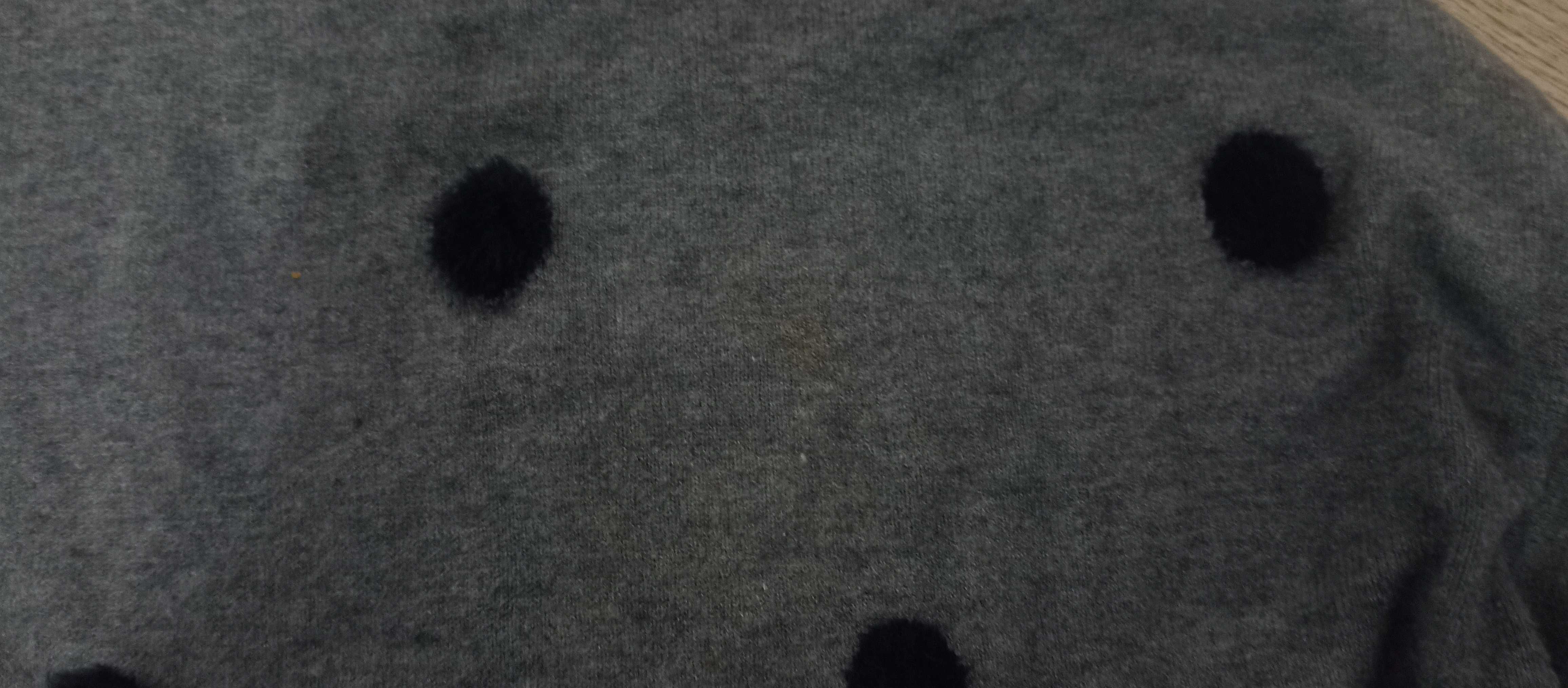 Sukienka/tunika Palma dzianina,mięsisty materiał, włochate kropy XL