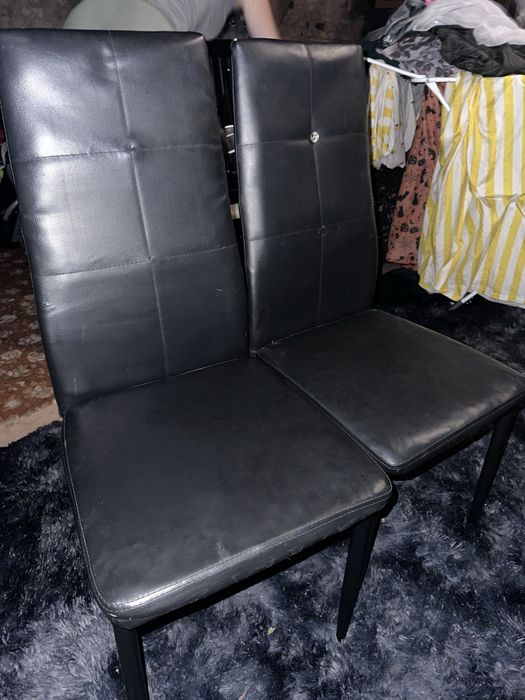 Krzesla czarne 6 sztuk