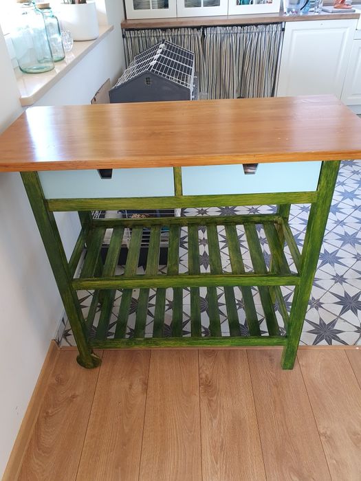 Wyspa kuchenna, wysoki stół na kółkach ikea