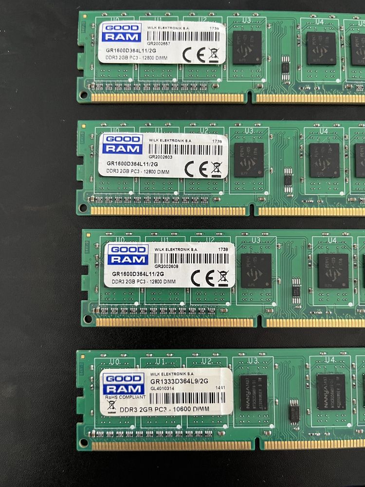 ОЗУ DDR3 Плашка пам’яті оперативка GoodRam 2GB x4