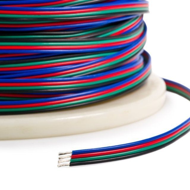 Кабель для RGB LED стрічки 4*0,3мм