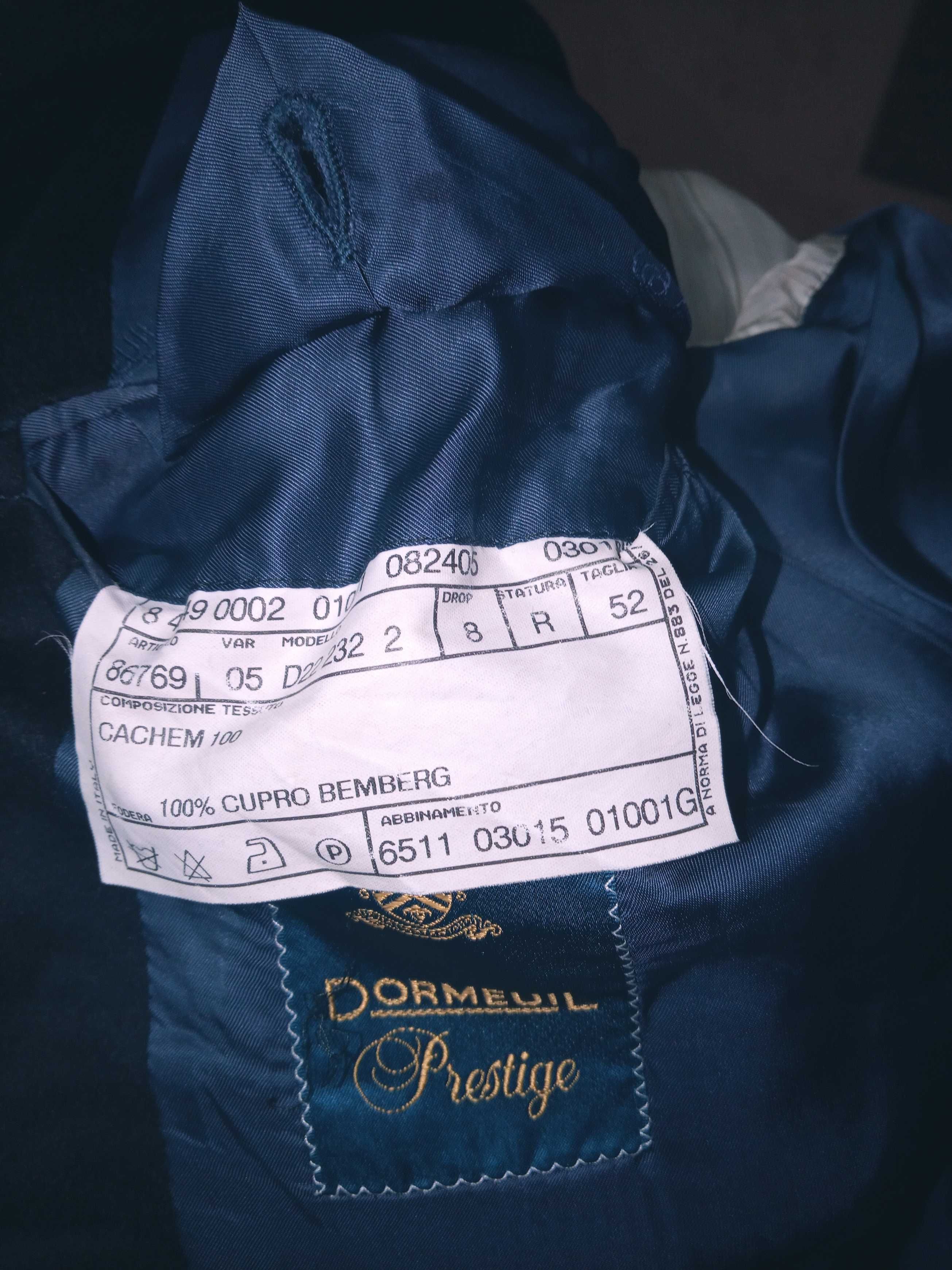 Marynarka DORMEUIL Prestige Man Jacket Blazer. Rozm.52. 100% kaszmir.