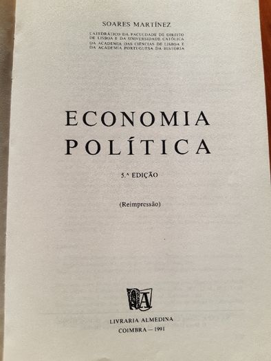 Livro Economia Política - 5ª Edição