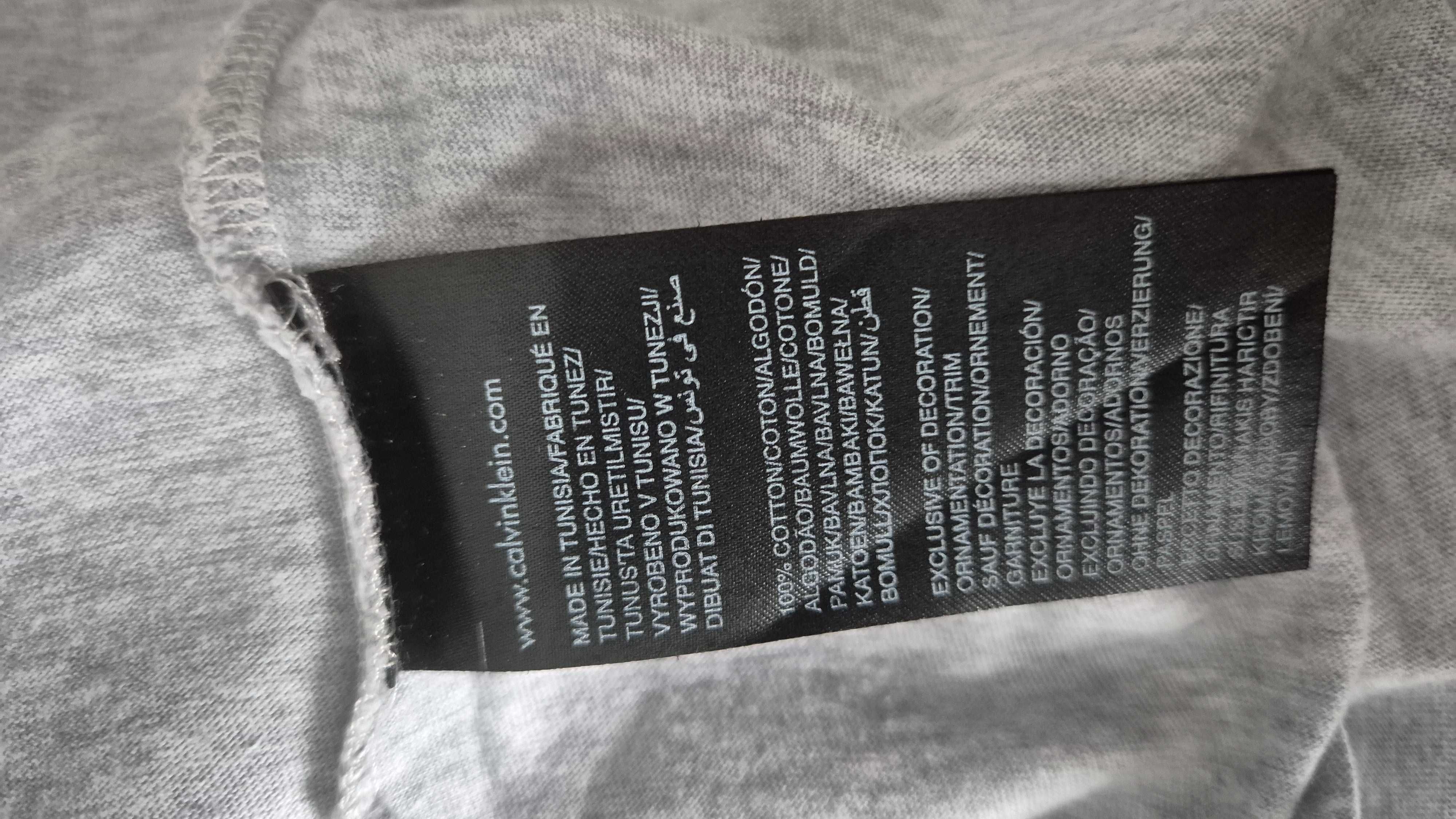 Calvin Klein Jeans szaryT-shirt ,koszulka męska roz S