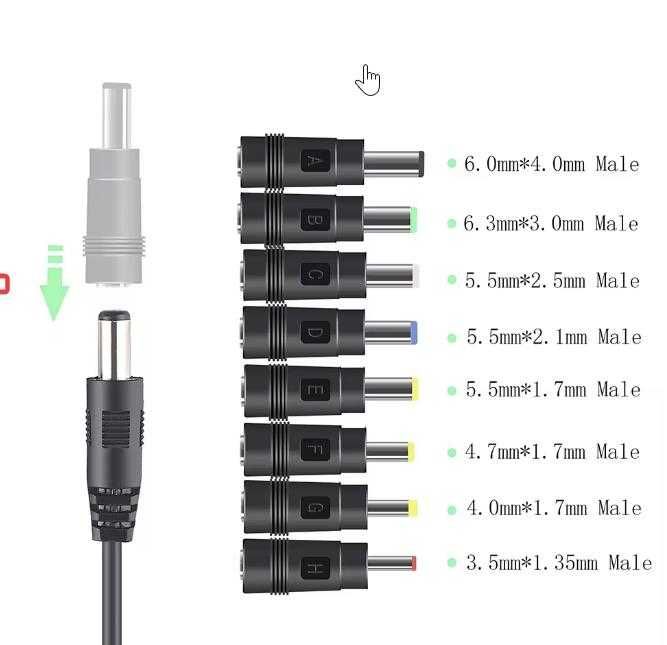 Кабель для роутера  переходник  5.5x2.1 /3.5*1.35 / 4.0*1.7
