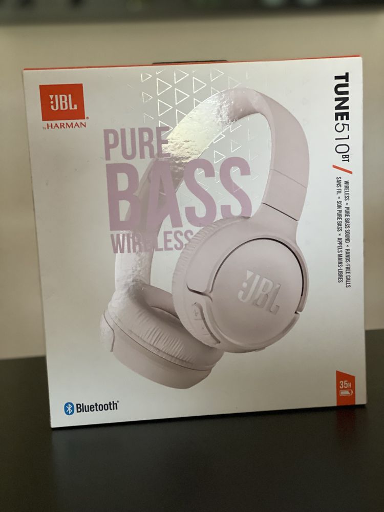 Auscultadores JBL TUNE 510 BT cor de rosa