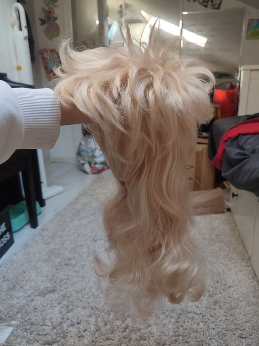 Peruka retro blond krótka uniseks rock WIG