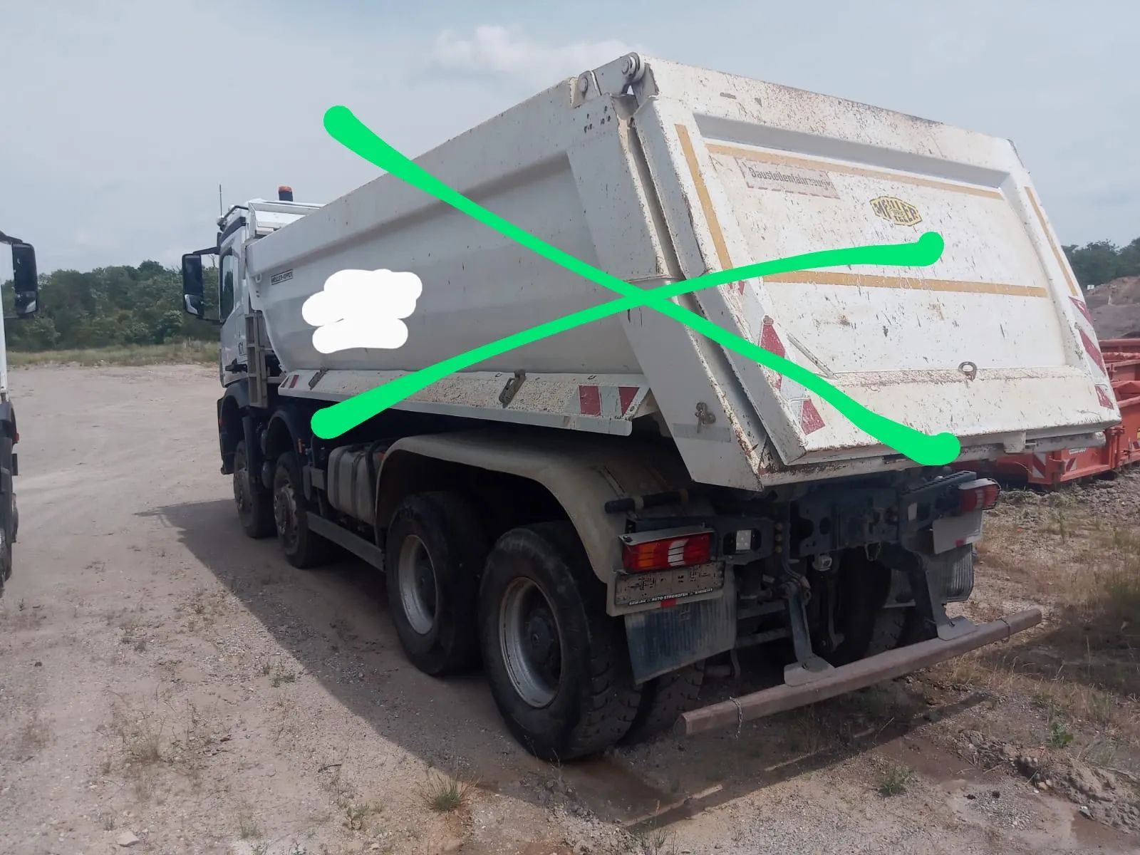 Mercedes-Benz Arocs 4145 8x8 Mulda Mailler 18m3 z Niemiec