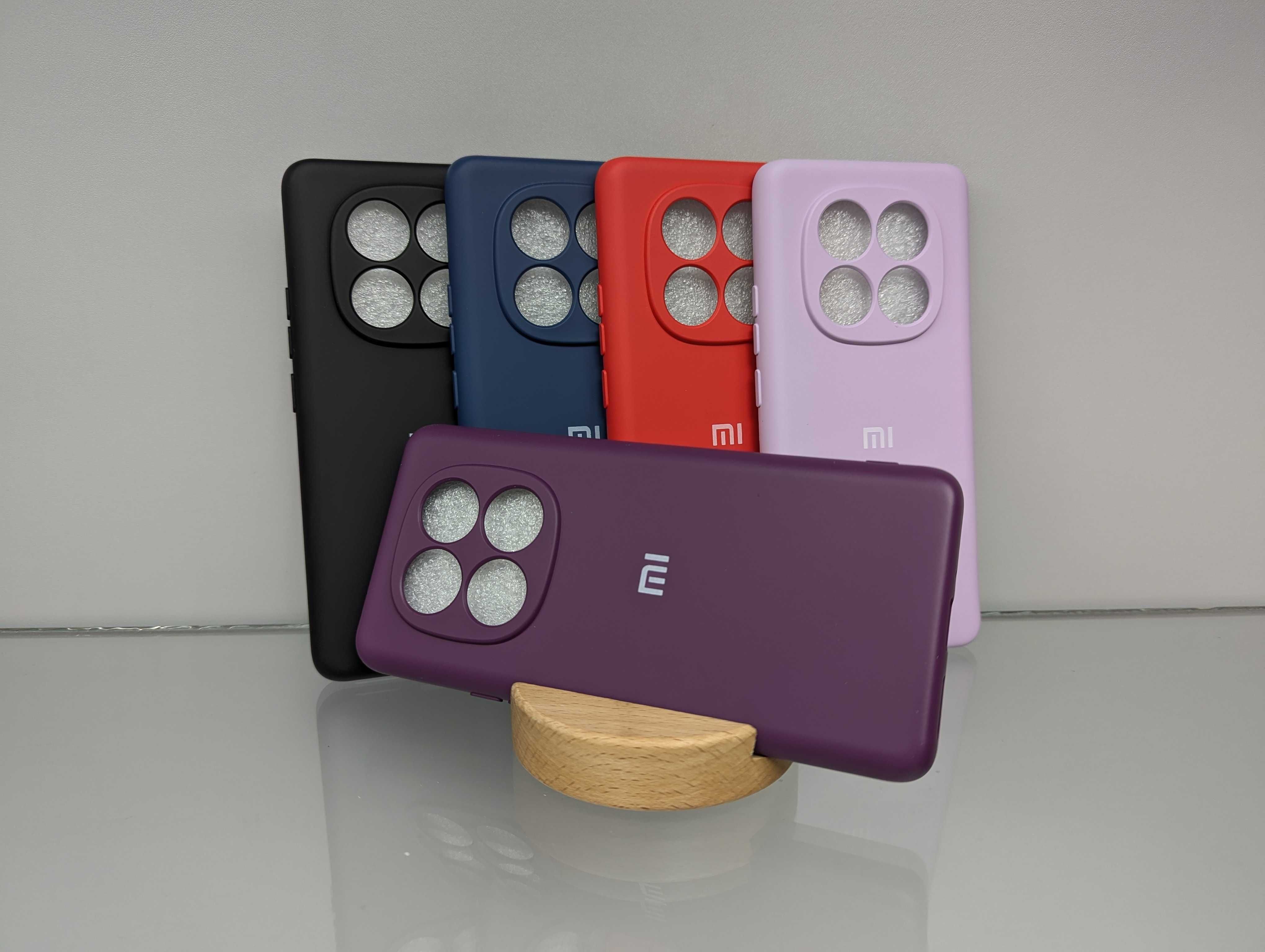 Redmi Note 14 Pro 5G Противоударный чехол софт тач с лого все модели