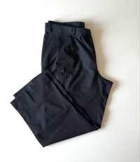 Spodnie męskie czarne z lnem, XXL, krawiectwo, nowe