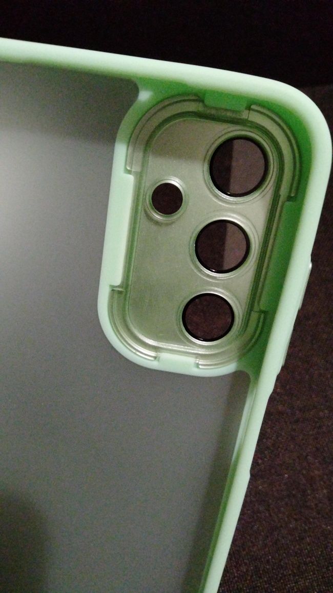 Etui plecki do Samsung A25 nowe, zielone brzegi
