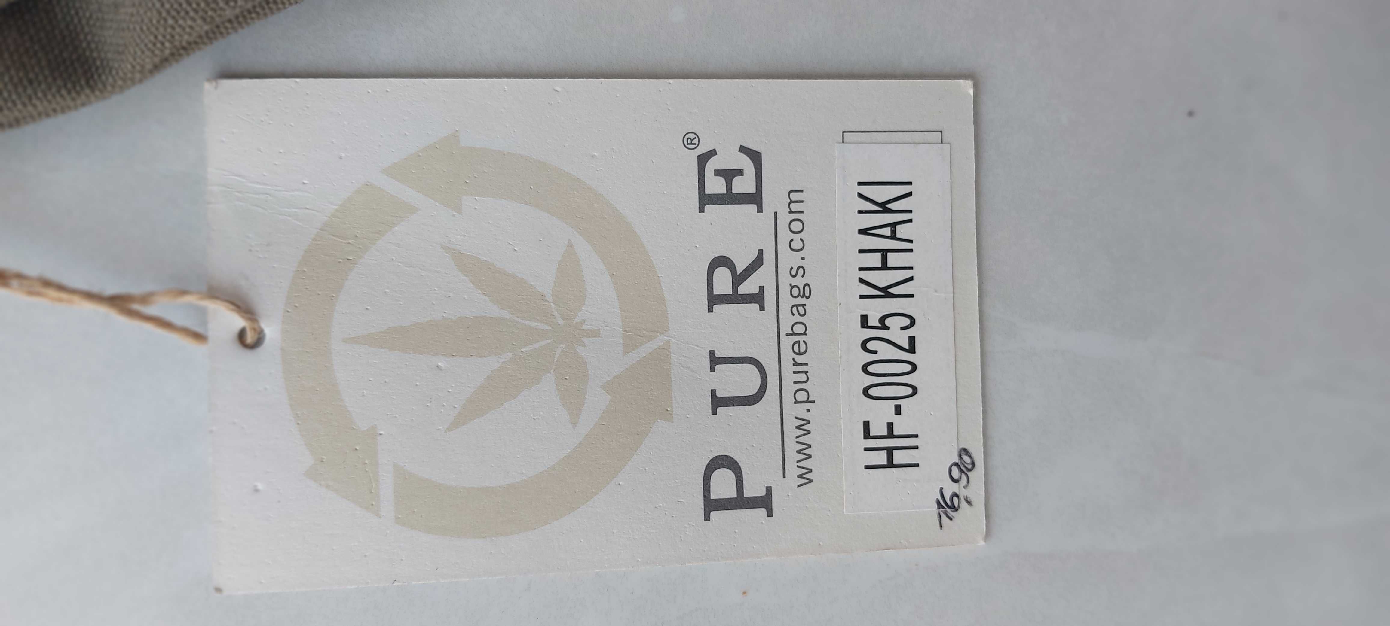 Torebka pure purebags konopie/bawełna