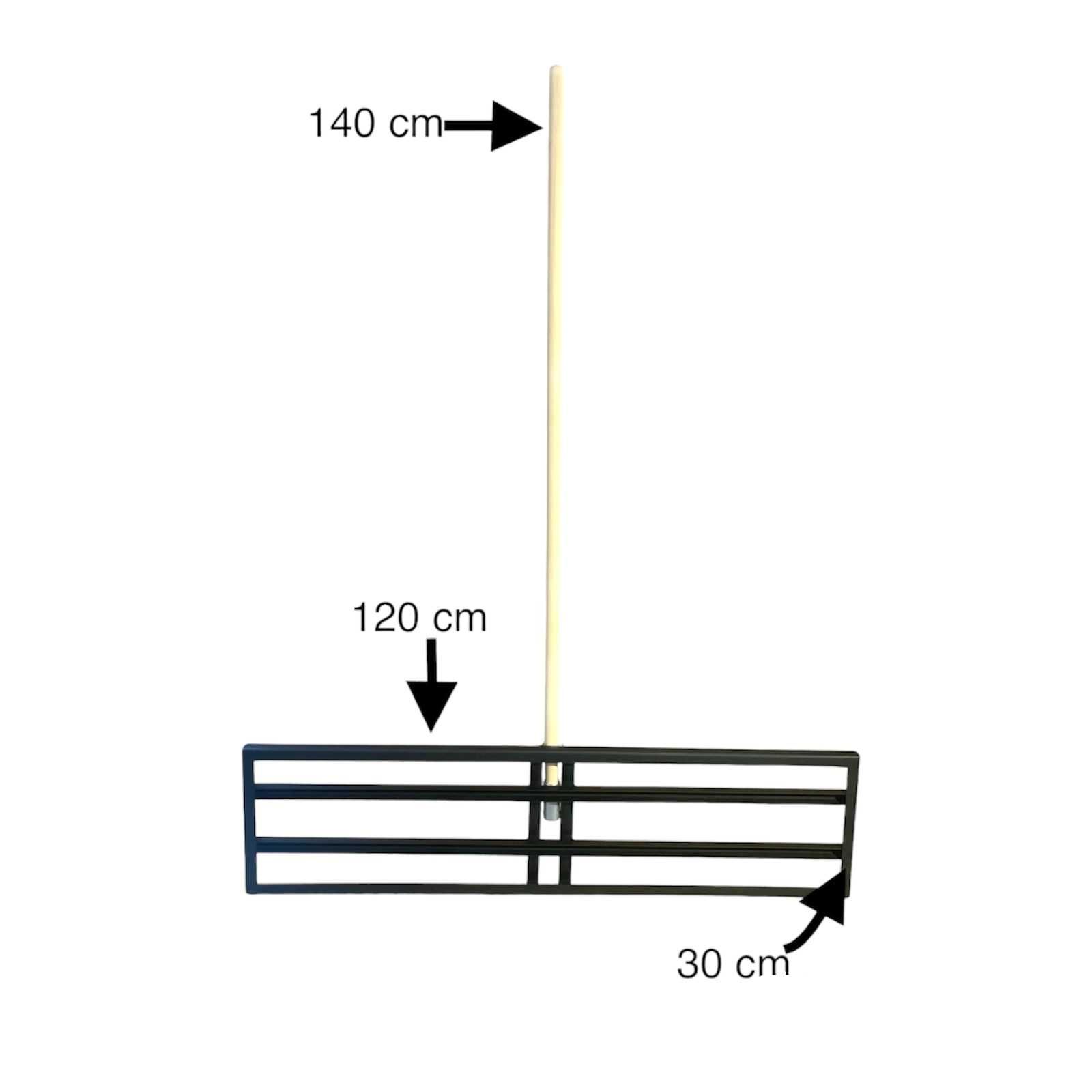 Niwelator terenu, grabie 120cm - GRATIS WYSYŁKA+kij