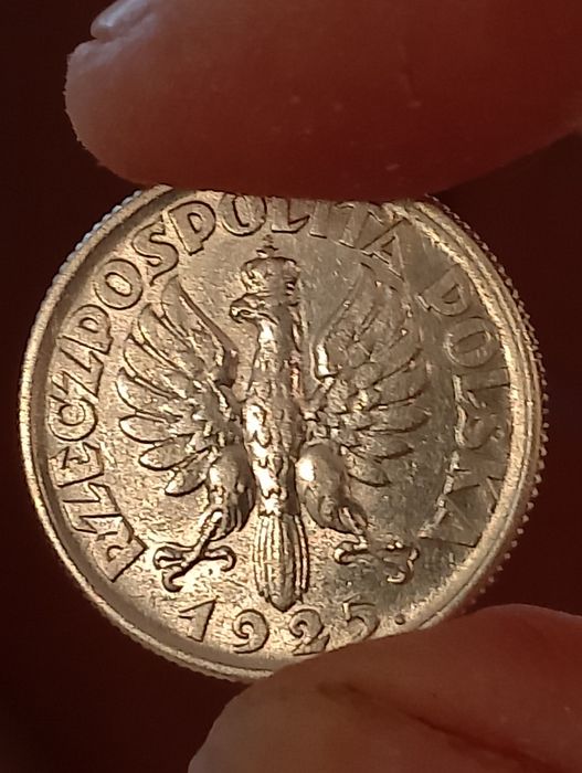 Srebrna moneta 1 zł żniwiarka