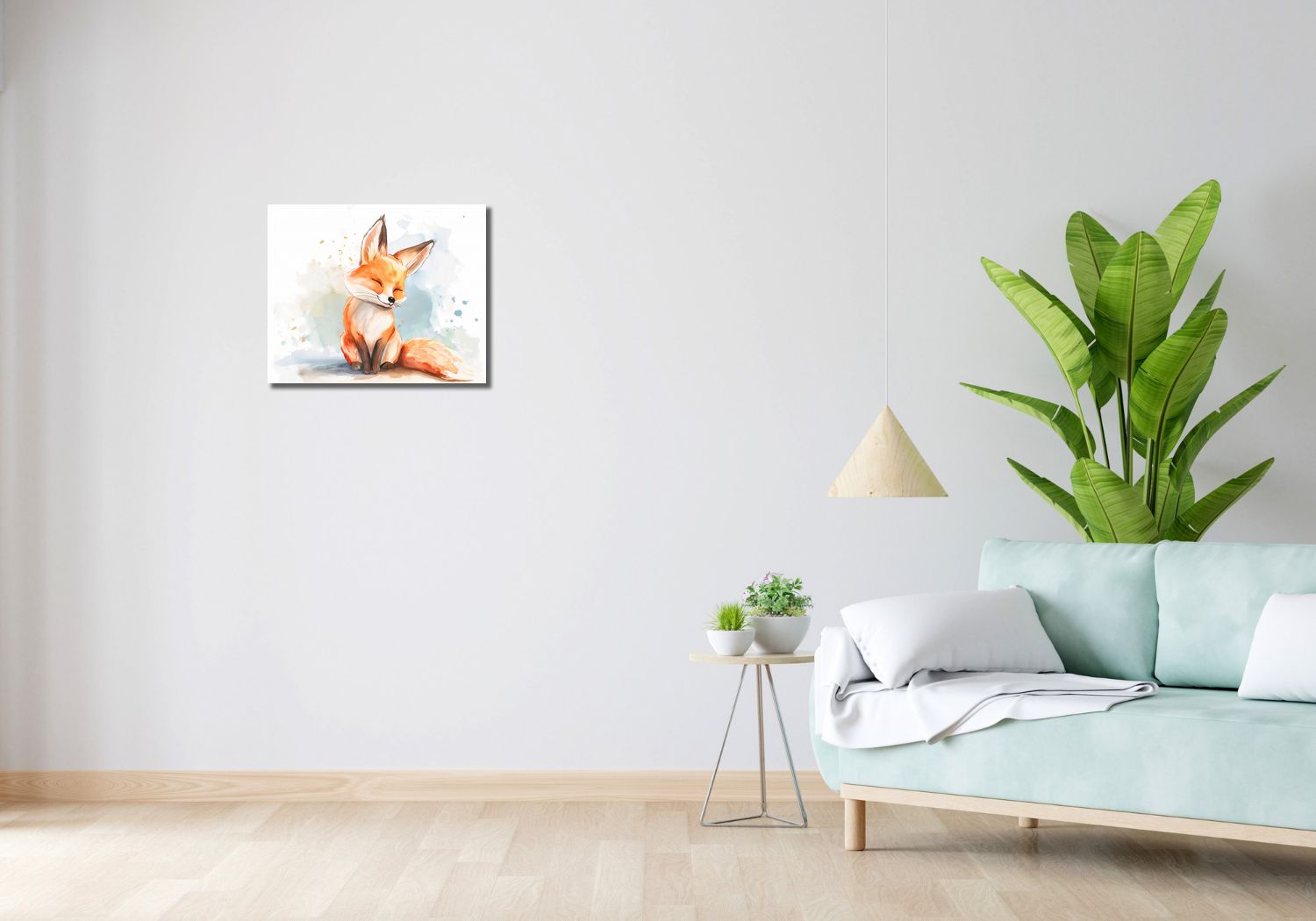 Obraz 50x40cm Zadowolony Lisek