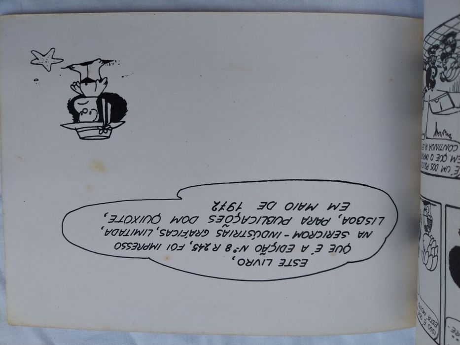 Banda desenhada Mafalda de 1972 primeira edição em Portugal