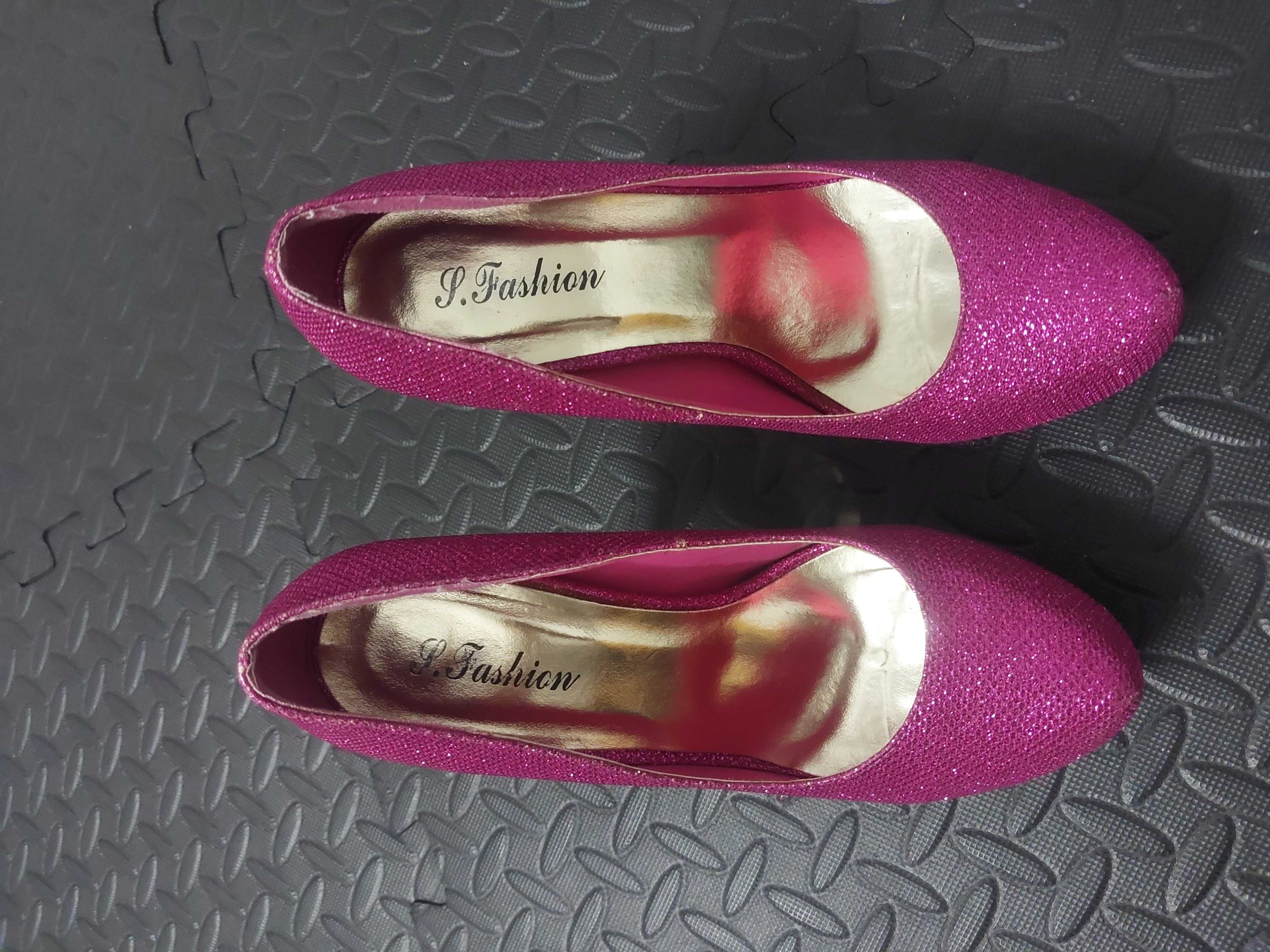 Sapatos Altos Rosa