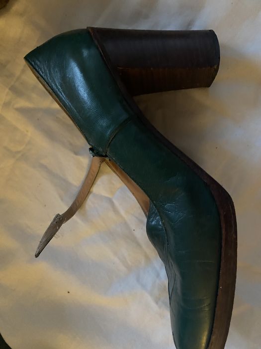 Pantofle damskie, zielone