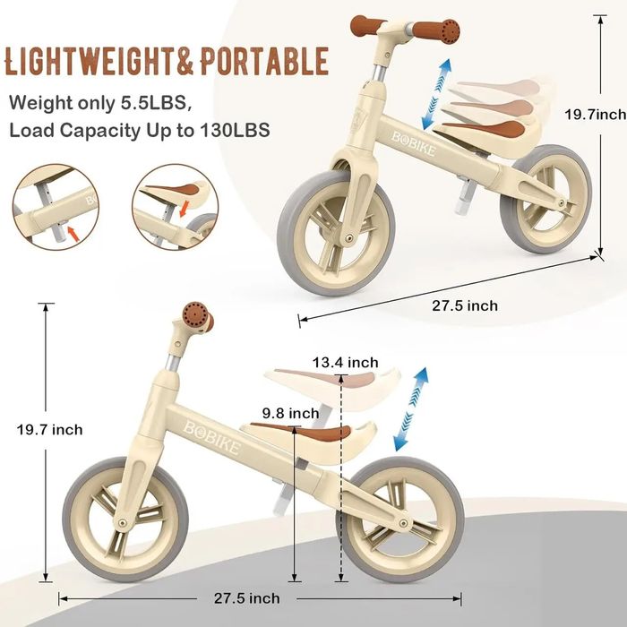 Детский беговел Bobike Baby Balance Bike  LJ-AS108 25KG 1-4 года