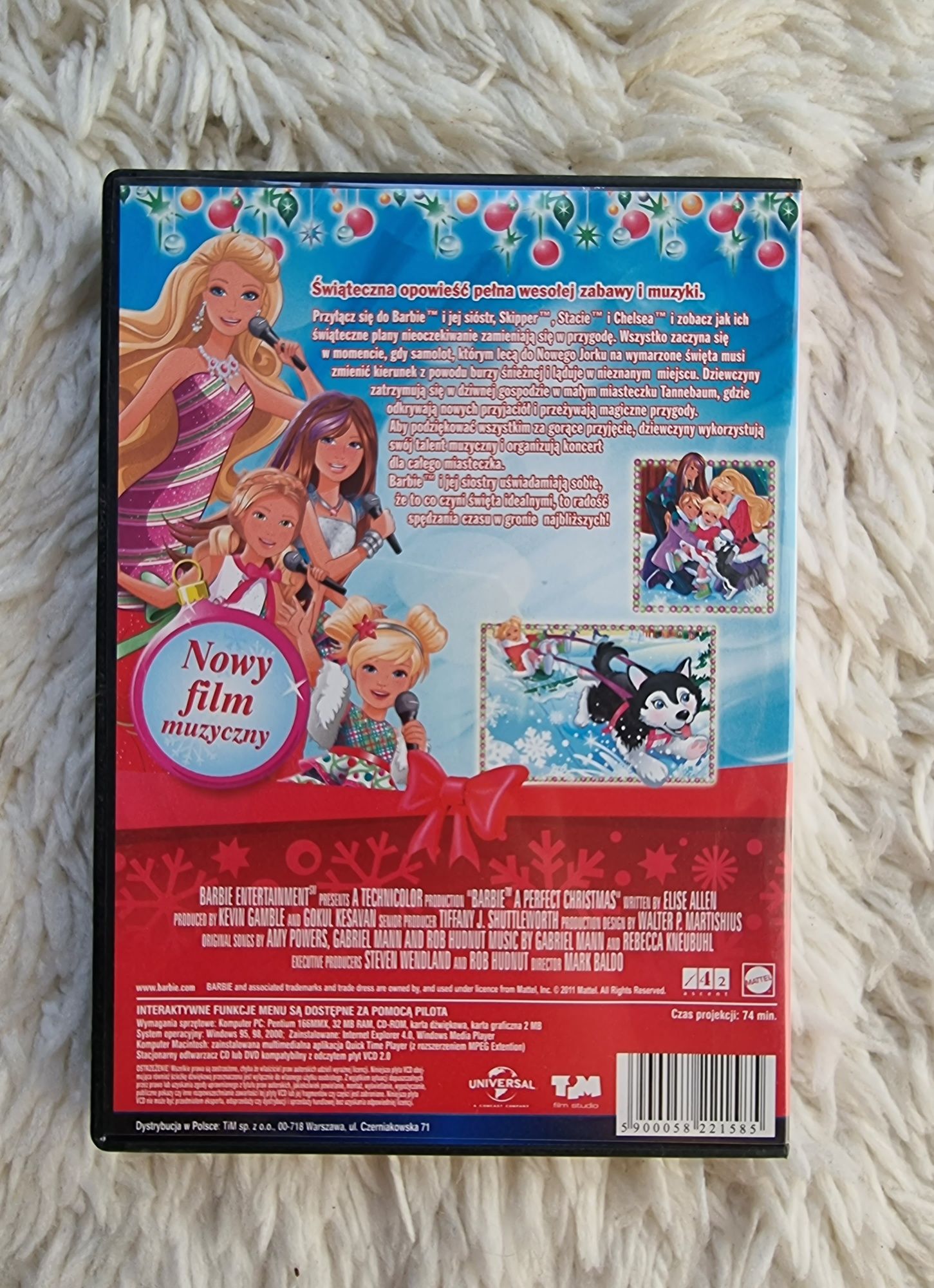 Film Barbie Idealne Święta płyta DVD