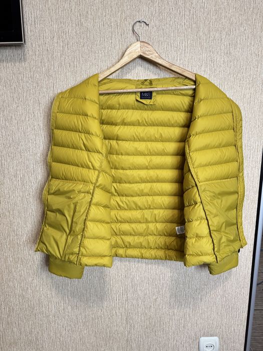 ультратонка пухова куртка , пуховик на блискавці Marks&Spencer