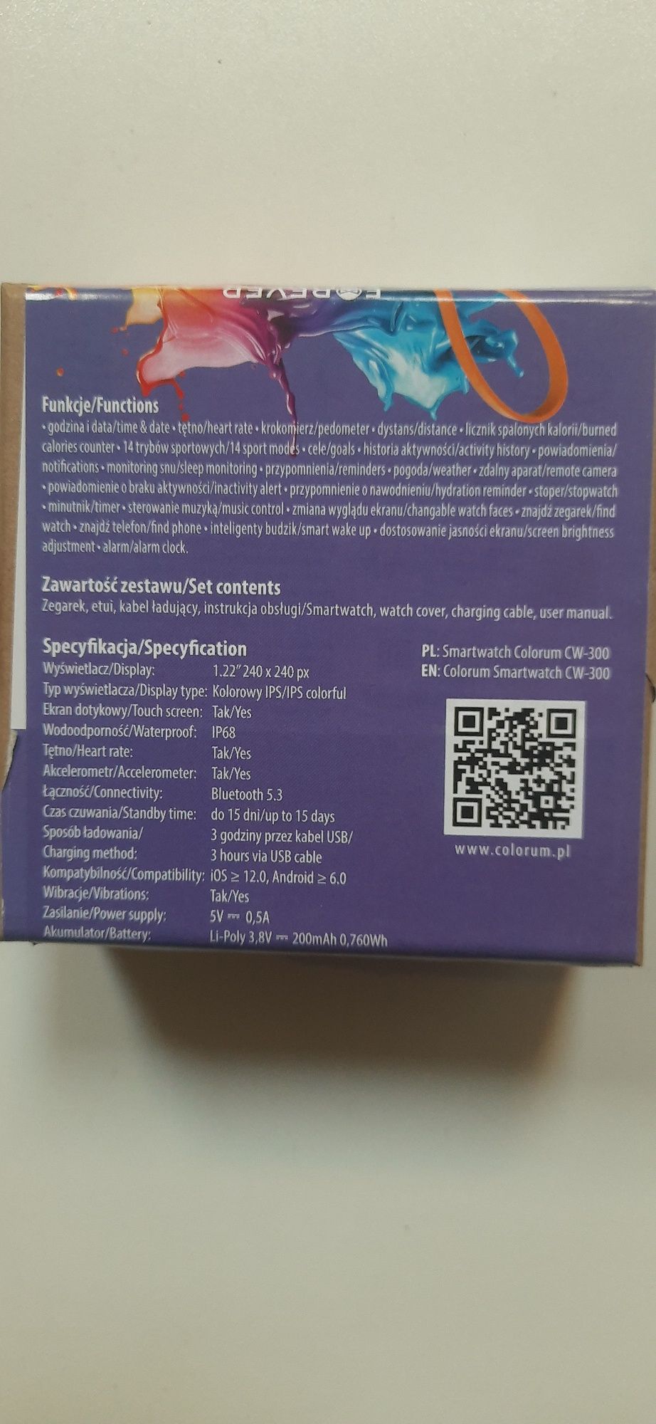 Smartwatch Colorum CW-300