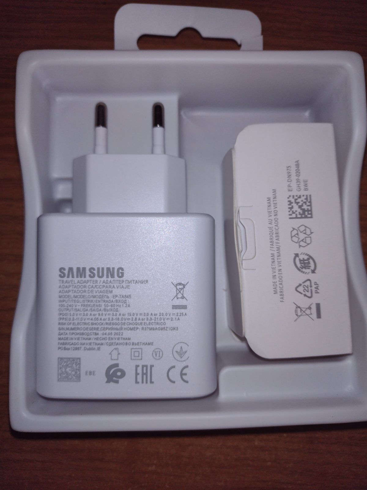 Швидкісна зарядка 45w Samsung  PD кабель type C